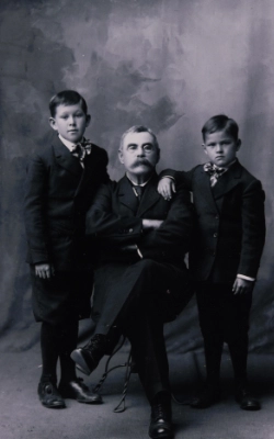Peter Lee and two of his sons.